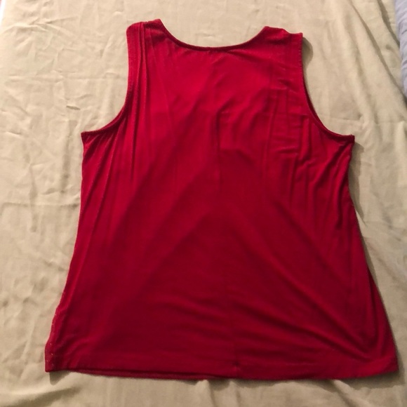 🔥New York &Co Red Tank with Gold Beads🔥 - Picture 3 of 3